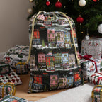 Christmas Spirit Printed Velvet Xmas Sack