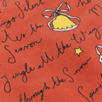 Christmas Spirit Printed Velvet Xmas Stocking