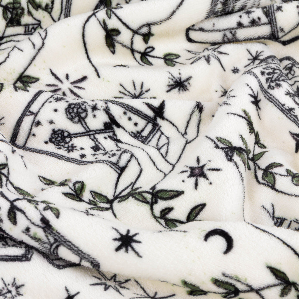 Celestial Stories Printed Sherpa Fleece Throw