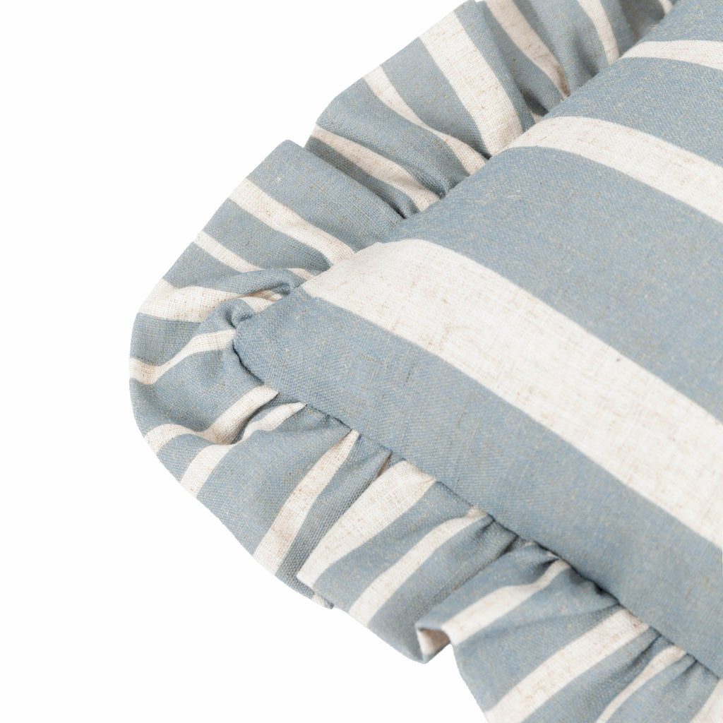 Carmon Stripe Ruffle Cushion