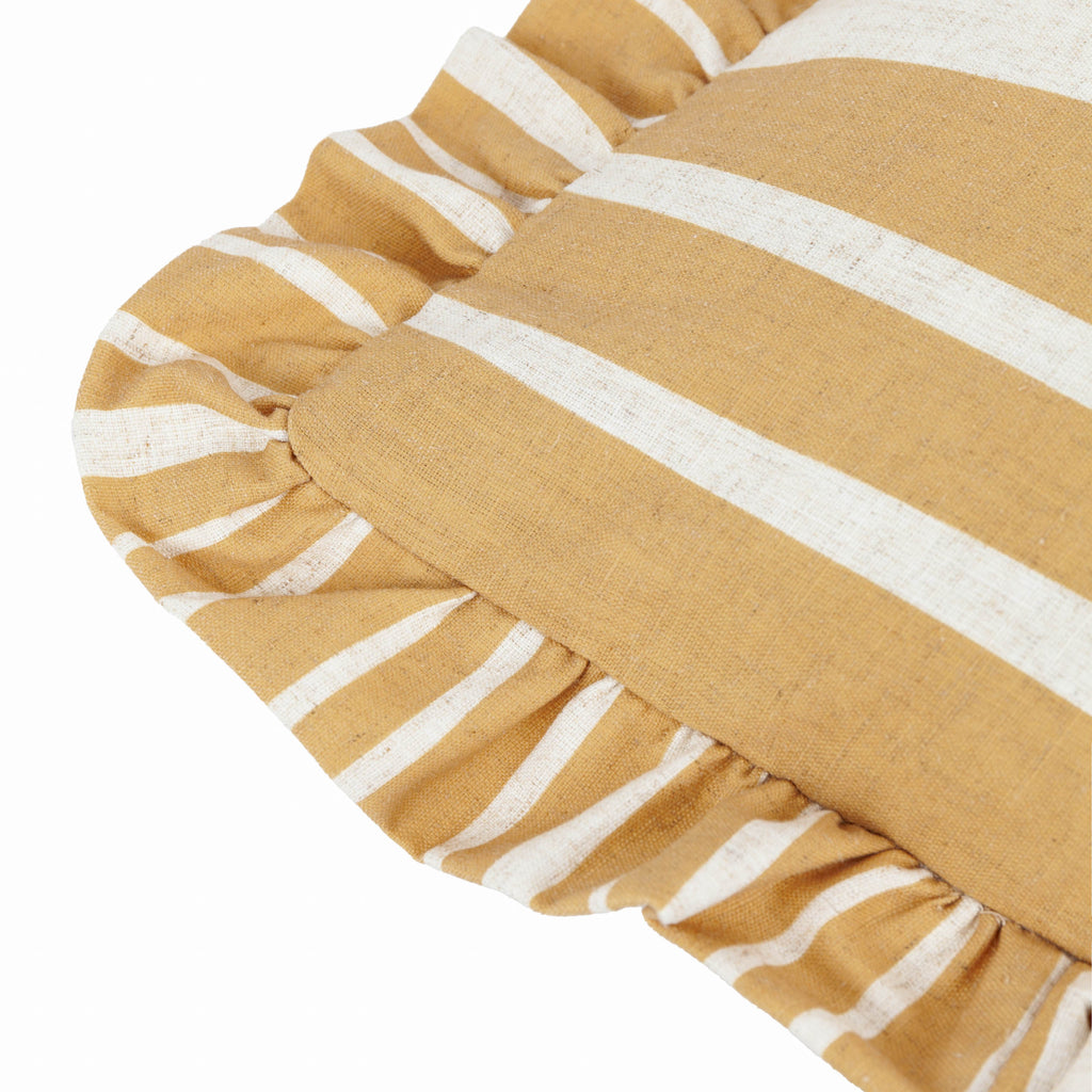 Carmon Stripe Ruffle Cushion