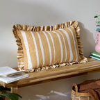Carmon Stripe Ruffle Cushion