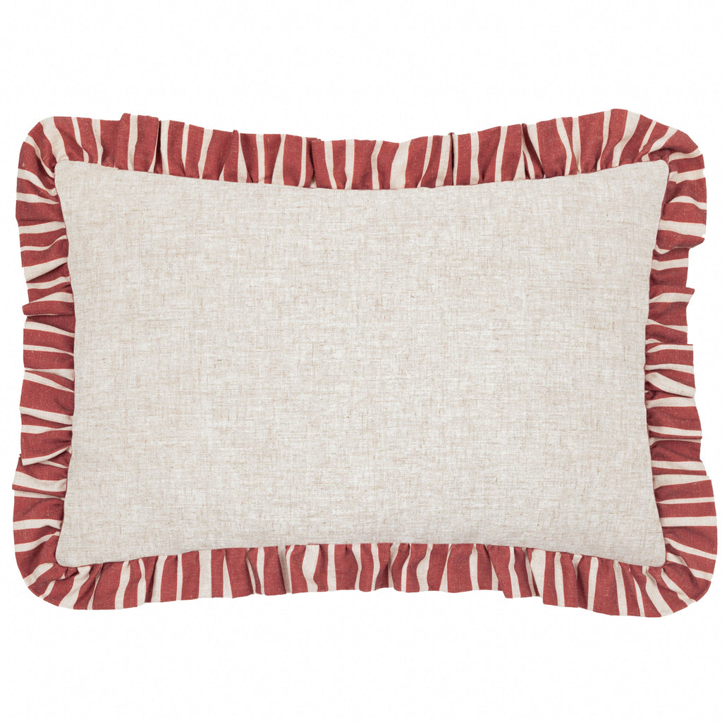 Carmon Stripe Ruffle Cushion