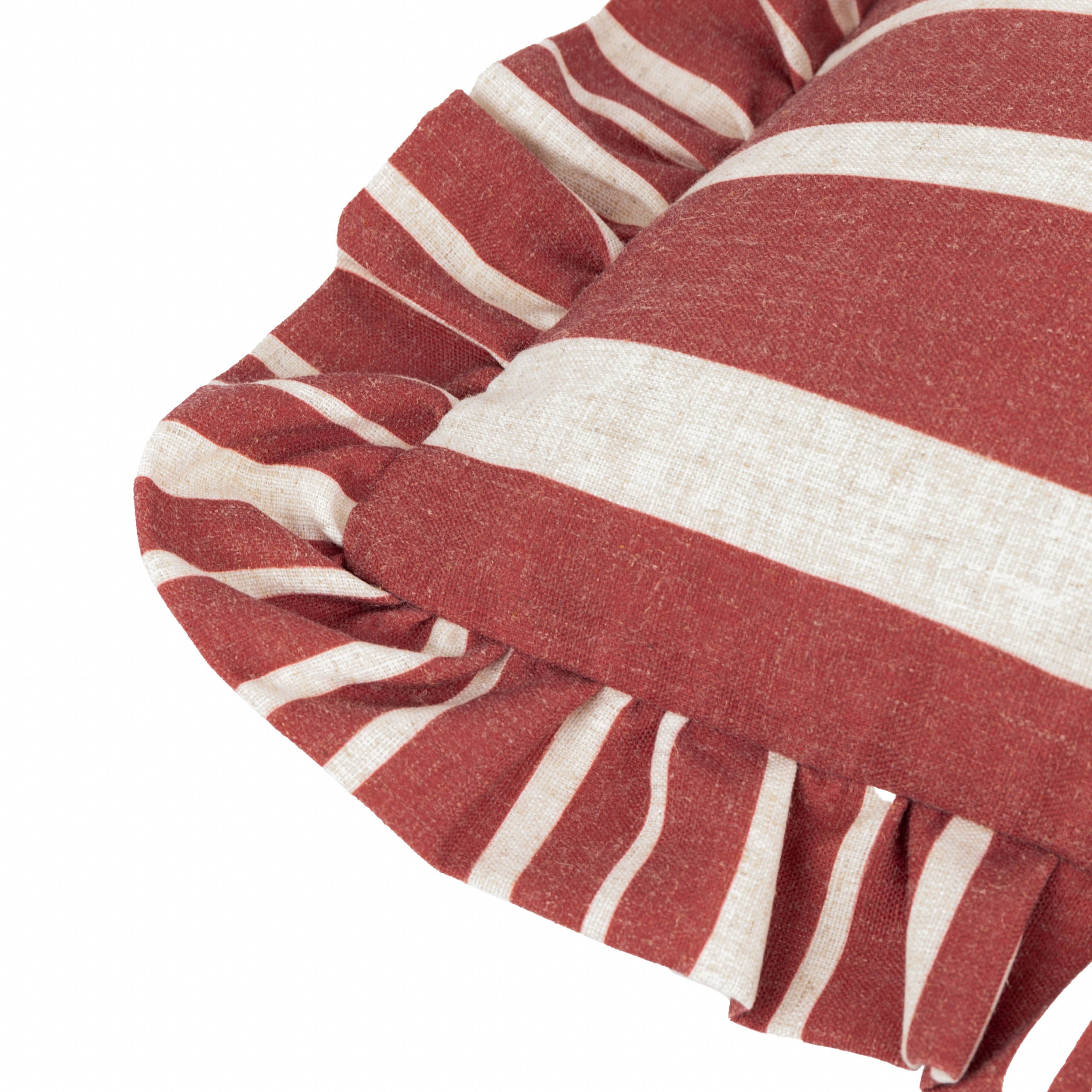 Carmon Stripe Ruffle Cushion