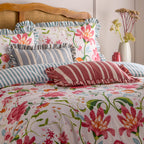 Carmon Stripe Ruffle Cushion