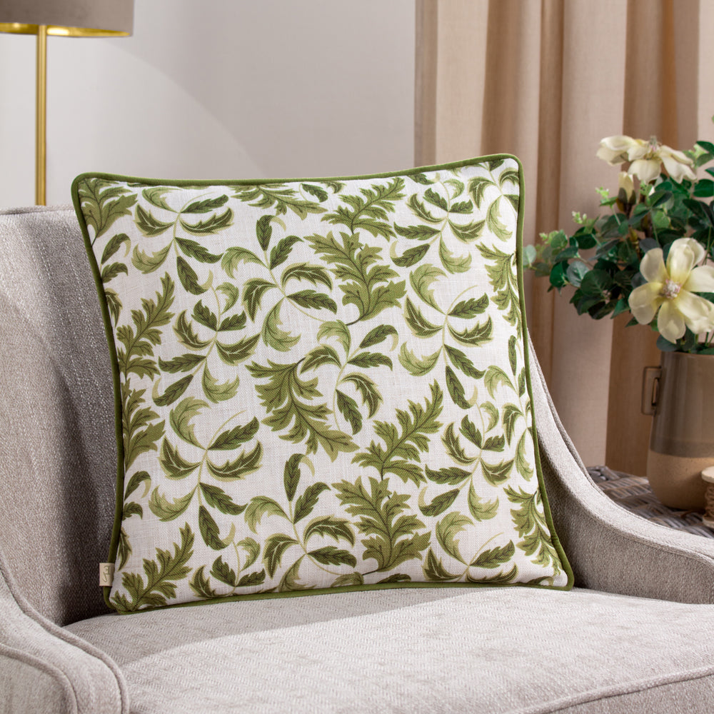 Chatsworth Topiary Piped Cushion