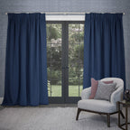Cube Velvet Pencil Pleat Curtains