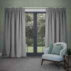 Cube Velvet Pencil Pleat Curtains