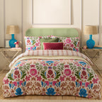 Curious Lotus Exotic Floral Duvet Cover Set