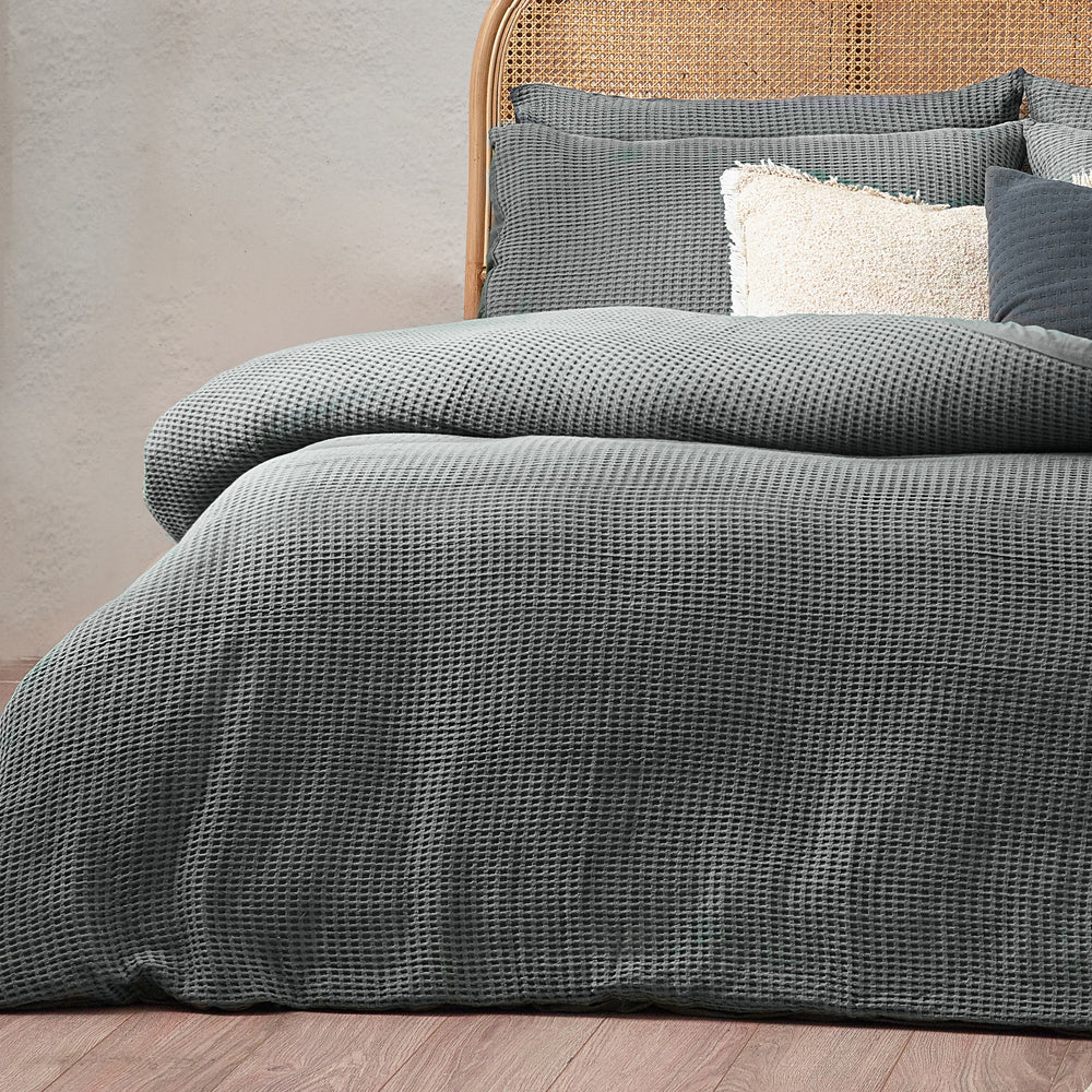 Chunky Waffle Duvet Cover Set