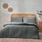 Chunky Waffle Duvet Cover Set