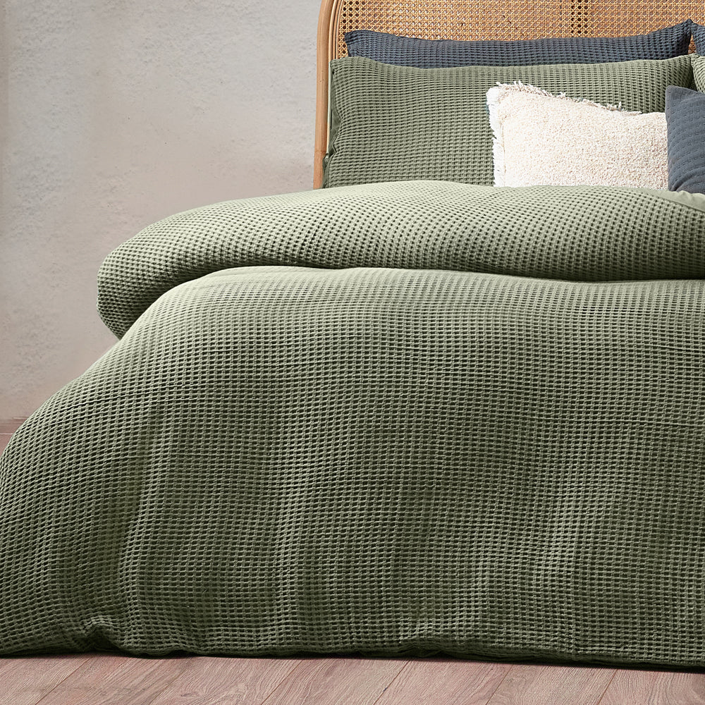 Chunky Waffle Duvet Cover Set