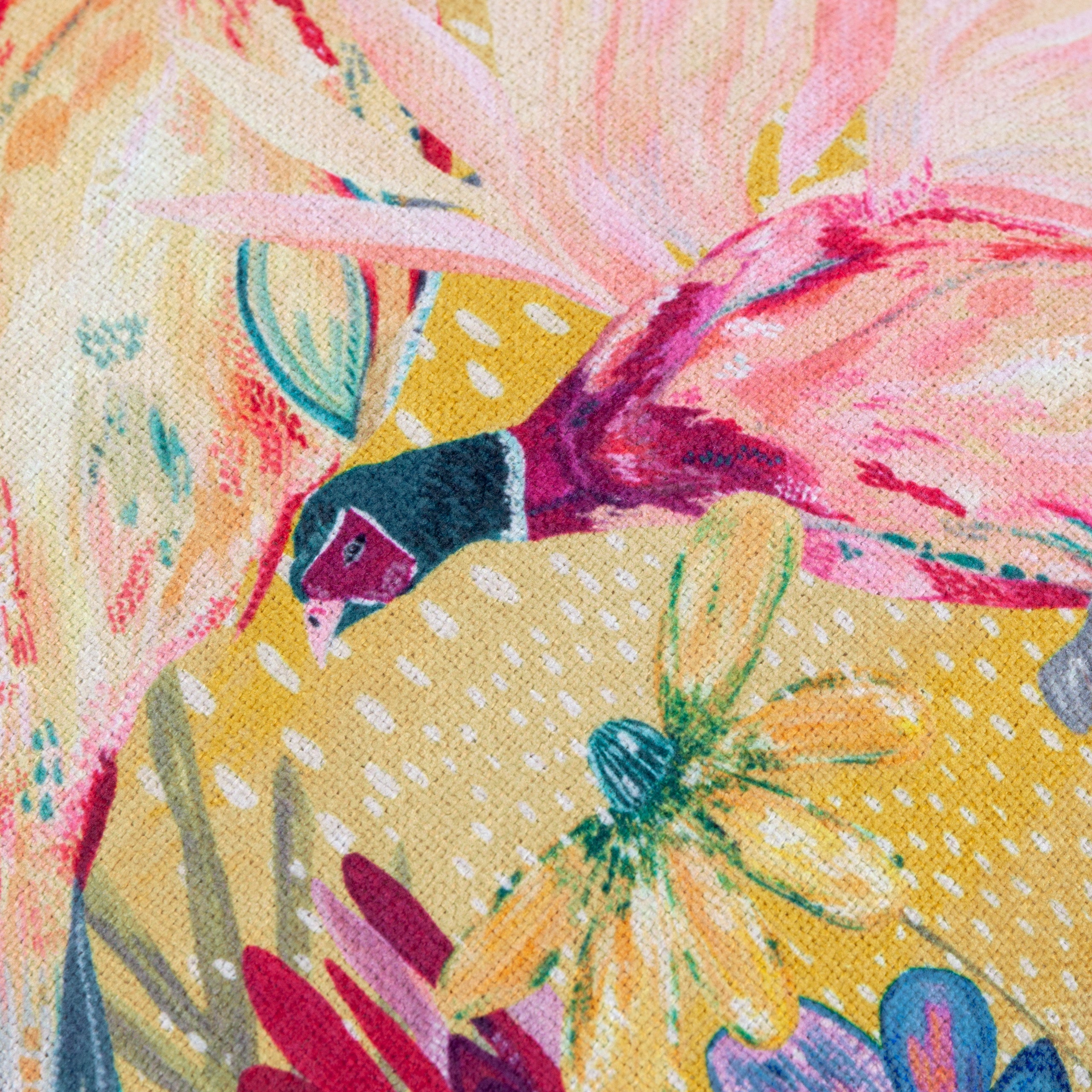 Country Wilds Pheasant Bloom Printed Cushion