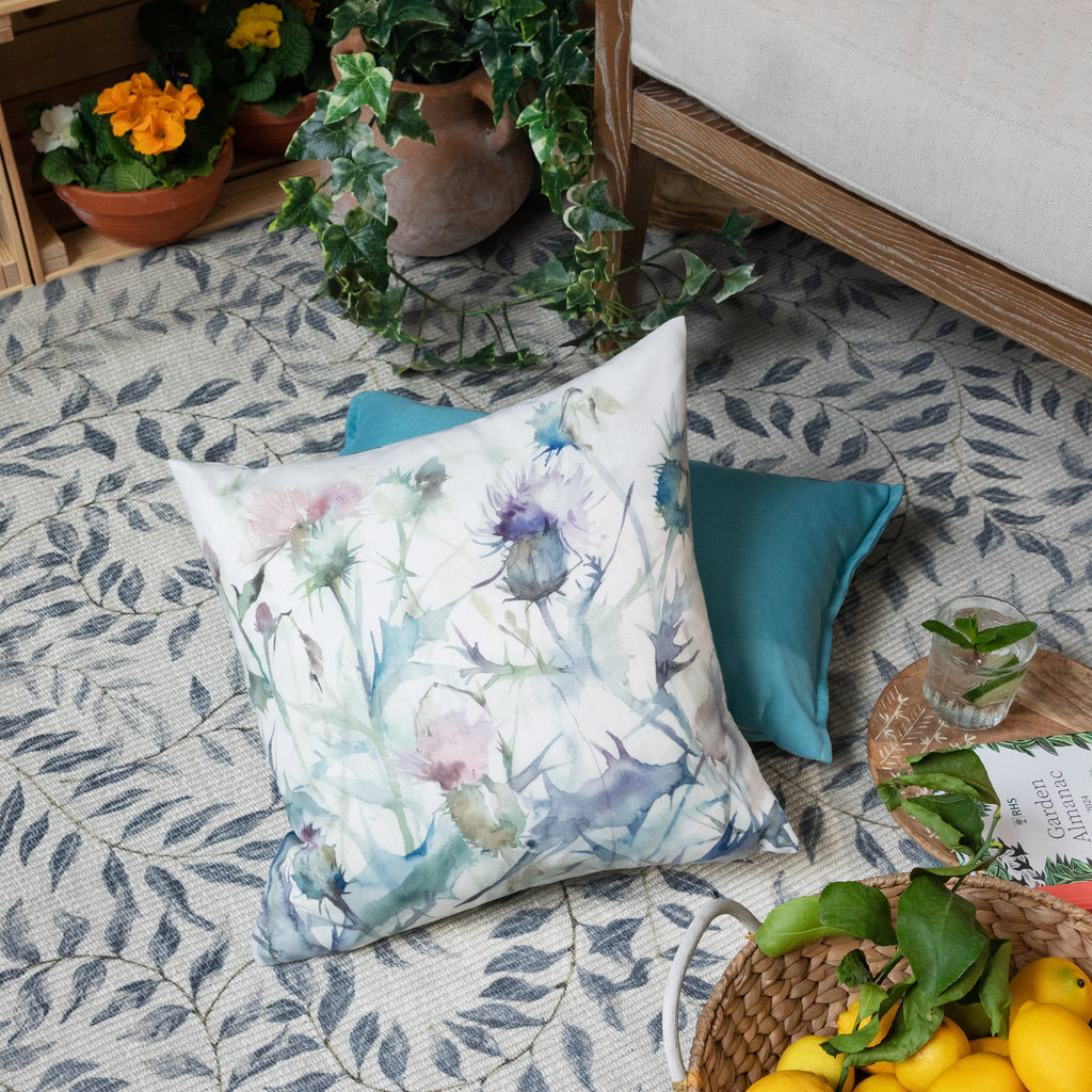 Damson Bristle Outdoor Cushion