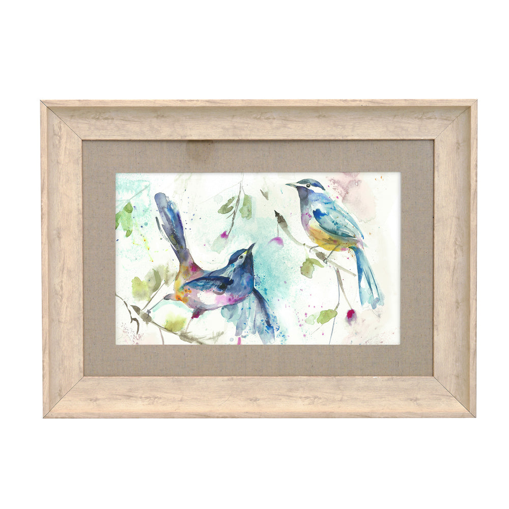 Damson Birds Framed Print