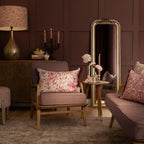 Daphne Printed Ruche Fringe Cushion