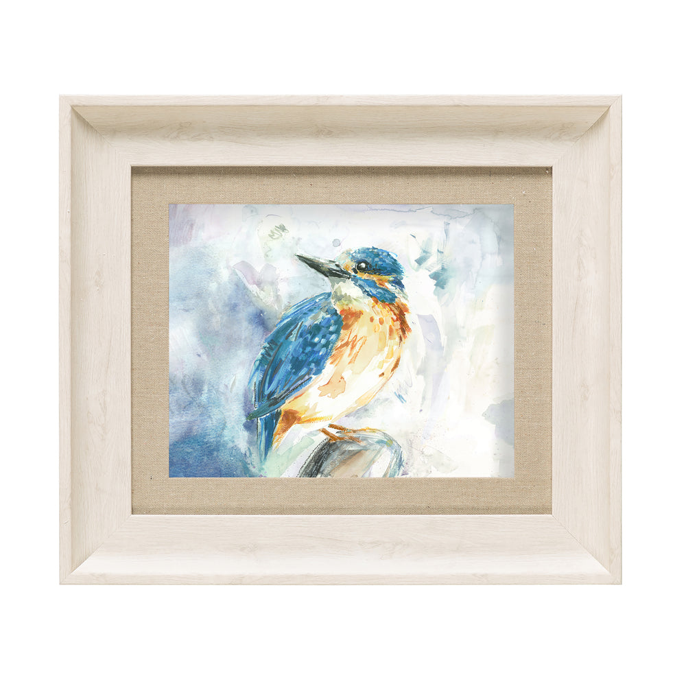 Darting Kingfisher Framed Print