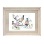 Dashing Pheasants Framed Print