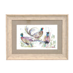 Dashing Pheasants Framed Print
