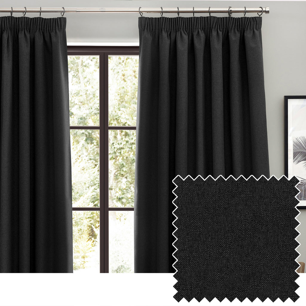 Dawn Textured out Pencil Pleat Curtains