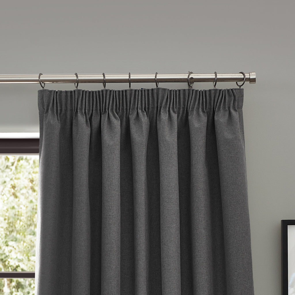 Dawn Textured Blackout Pencil Pleat Curtains