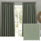 Dawn Textured Blackout Pencil Pleat Curtains