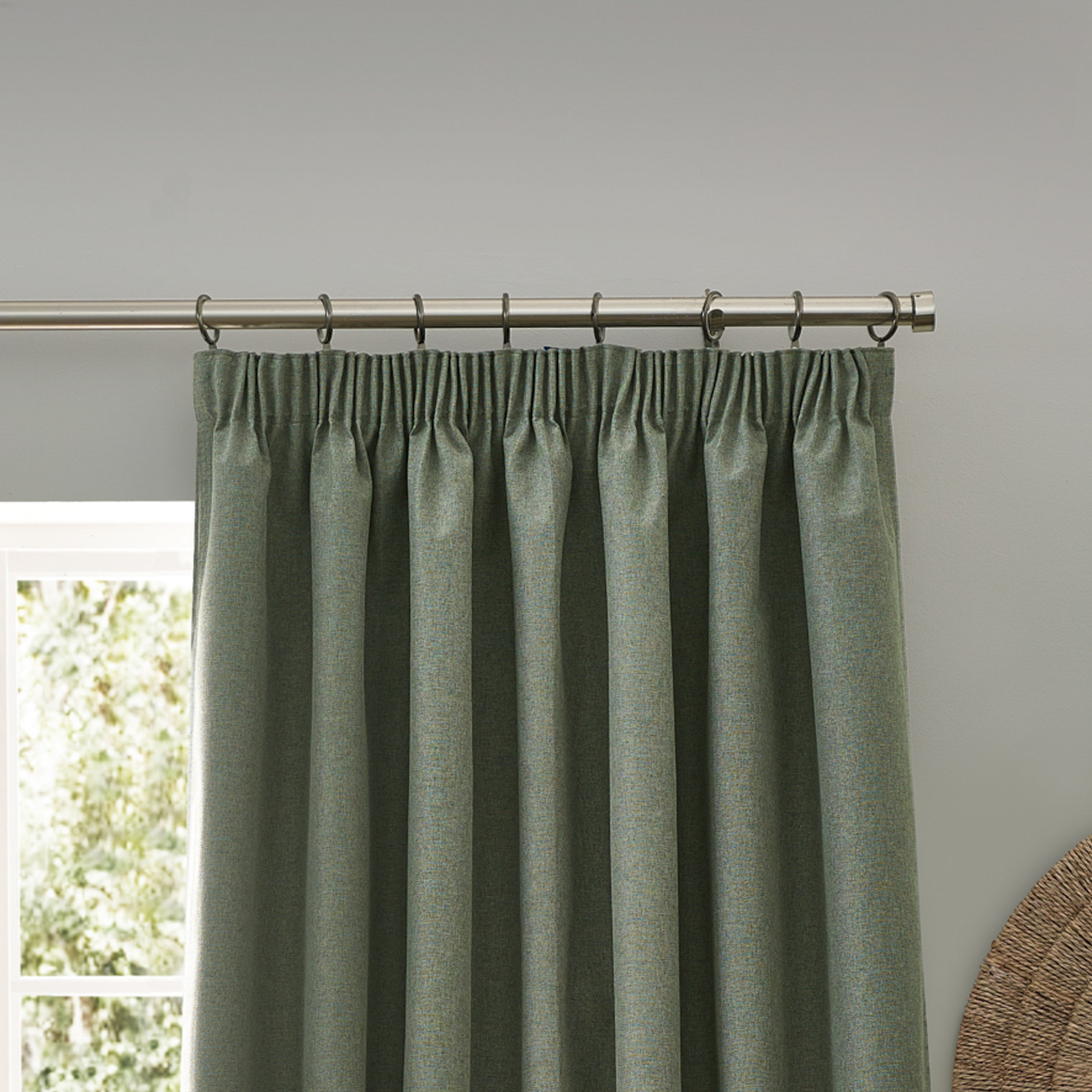 Dawn Textured Blackout Pencil Pleat Curtains
