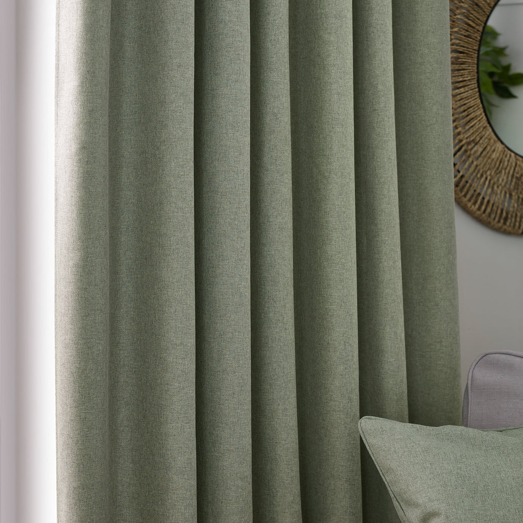 Dawn Textured Blackout Pencil Pleat Curtains