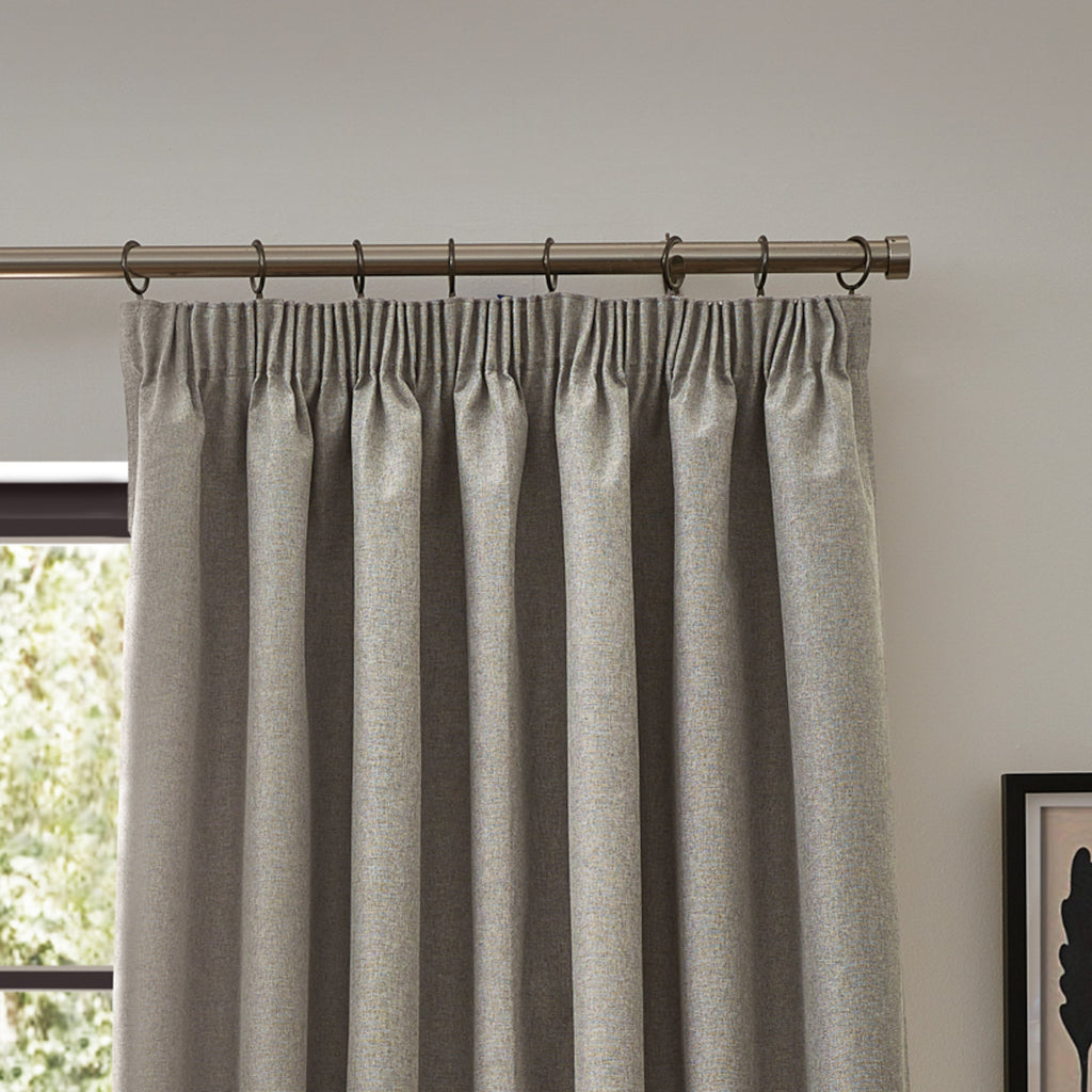Dawn Textured Blackout Pencil Pleat Curtains