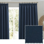 Dawn Textured Blackout Pencil Pleat Curtains