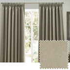 Dawn Textured Blackout Pencil Pleat Curtains