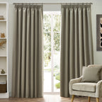 Dawn Textured Blackout Pencil Pleat Curtains