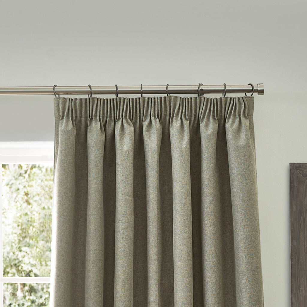 Dawn Textured Blackout Pencil Pleat Curtains