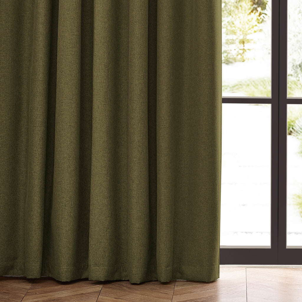 Dawn Textured Blackout Pencil Pleat Curtains