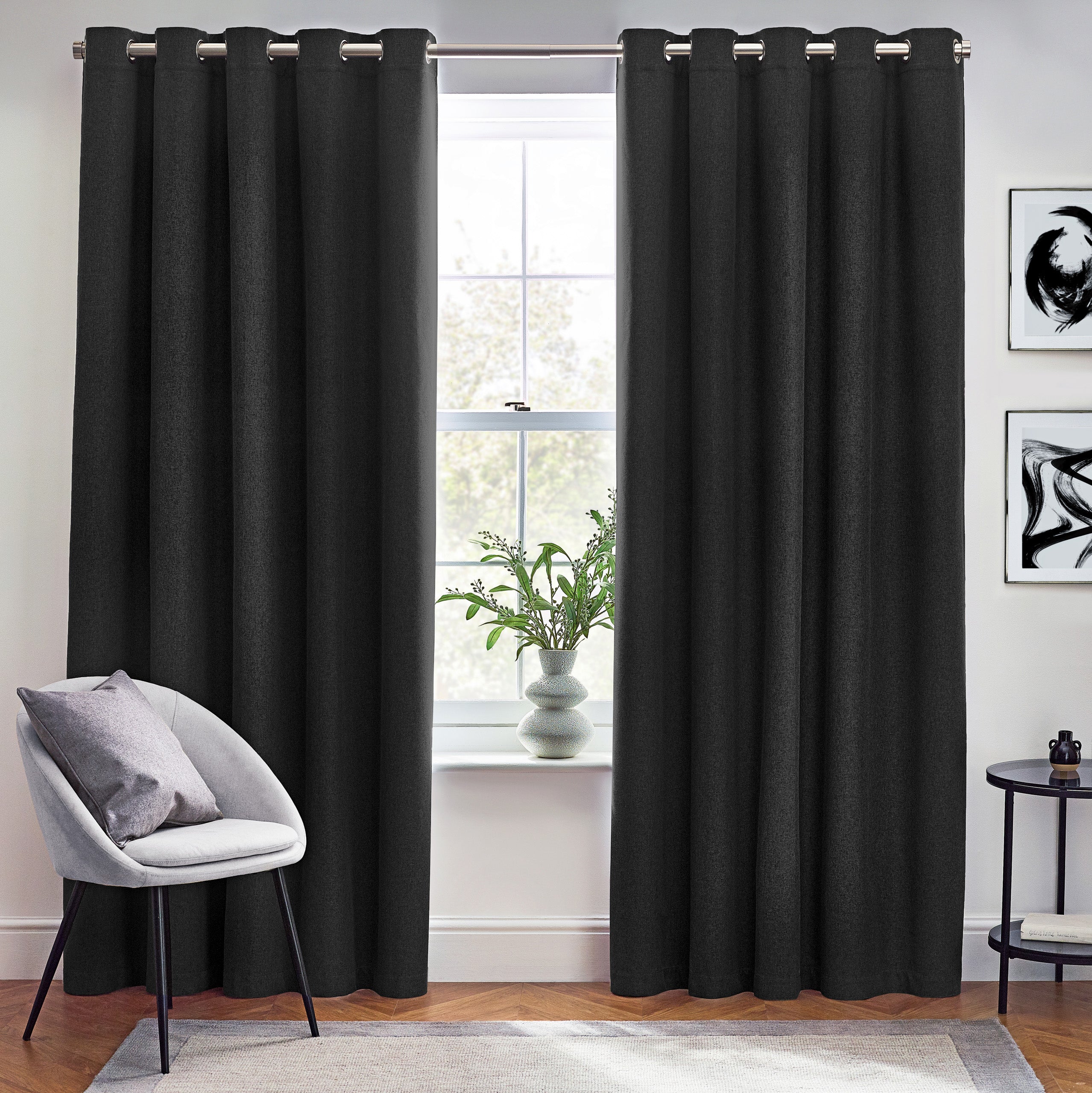 Dawn Textured out Eyelet Curtains