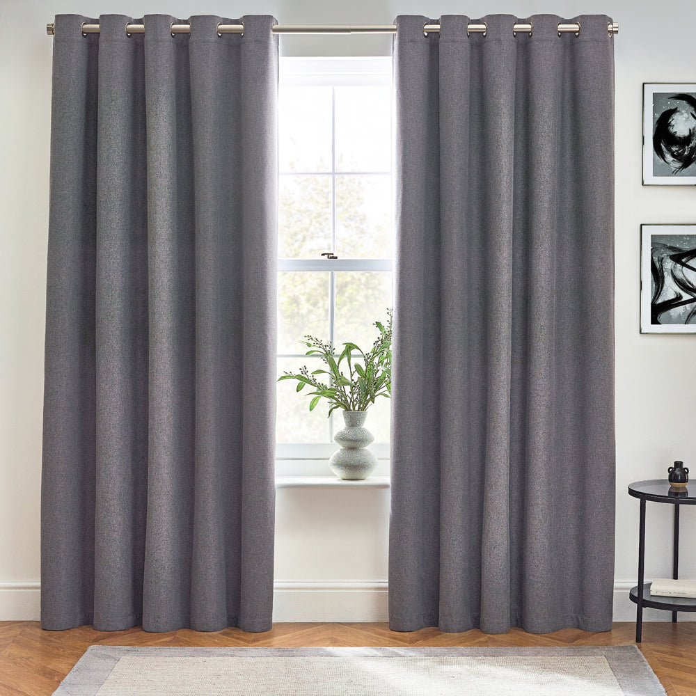 Dawn Textured Blackout Eyelet Curtains