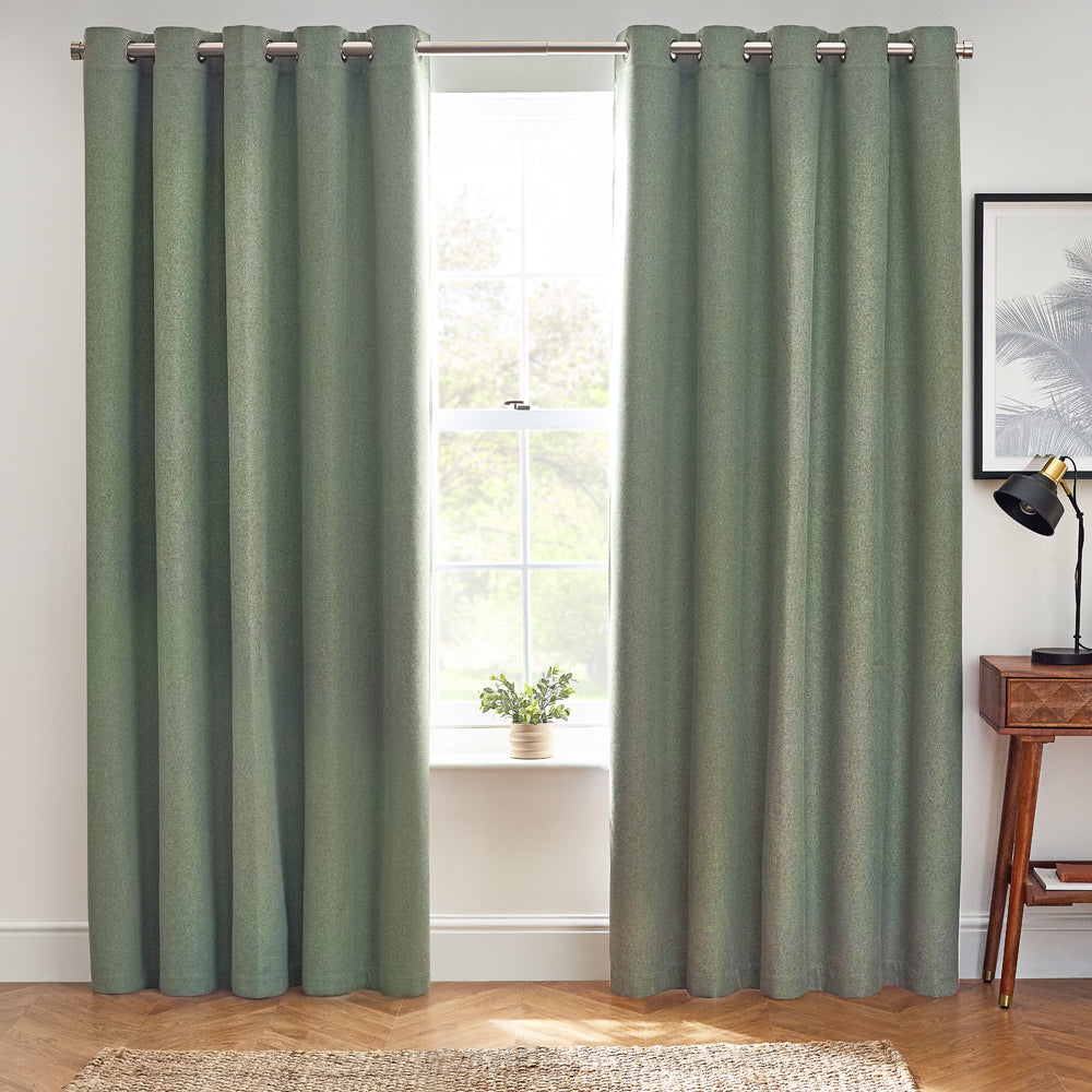 Dawn Textured Blackout Eyelet Curtains