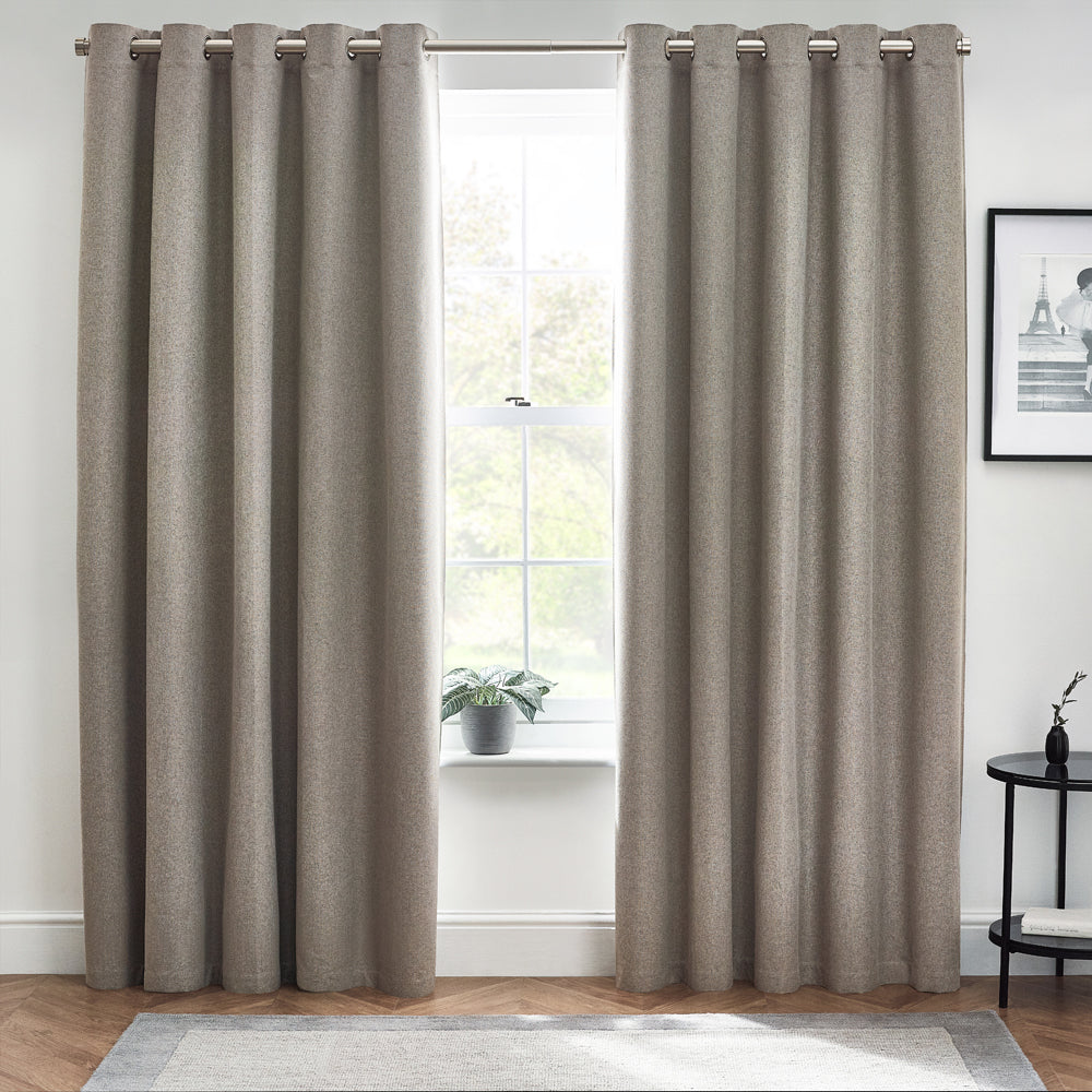 Dawn Textured Blackout Eyelet Curtains