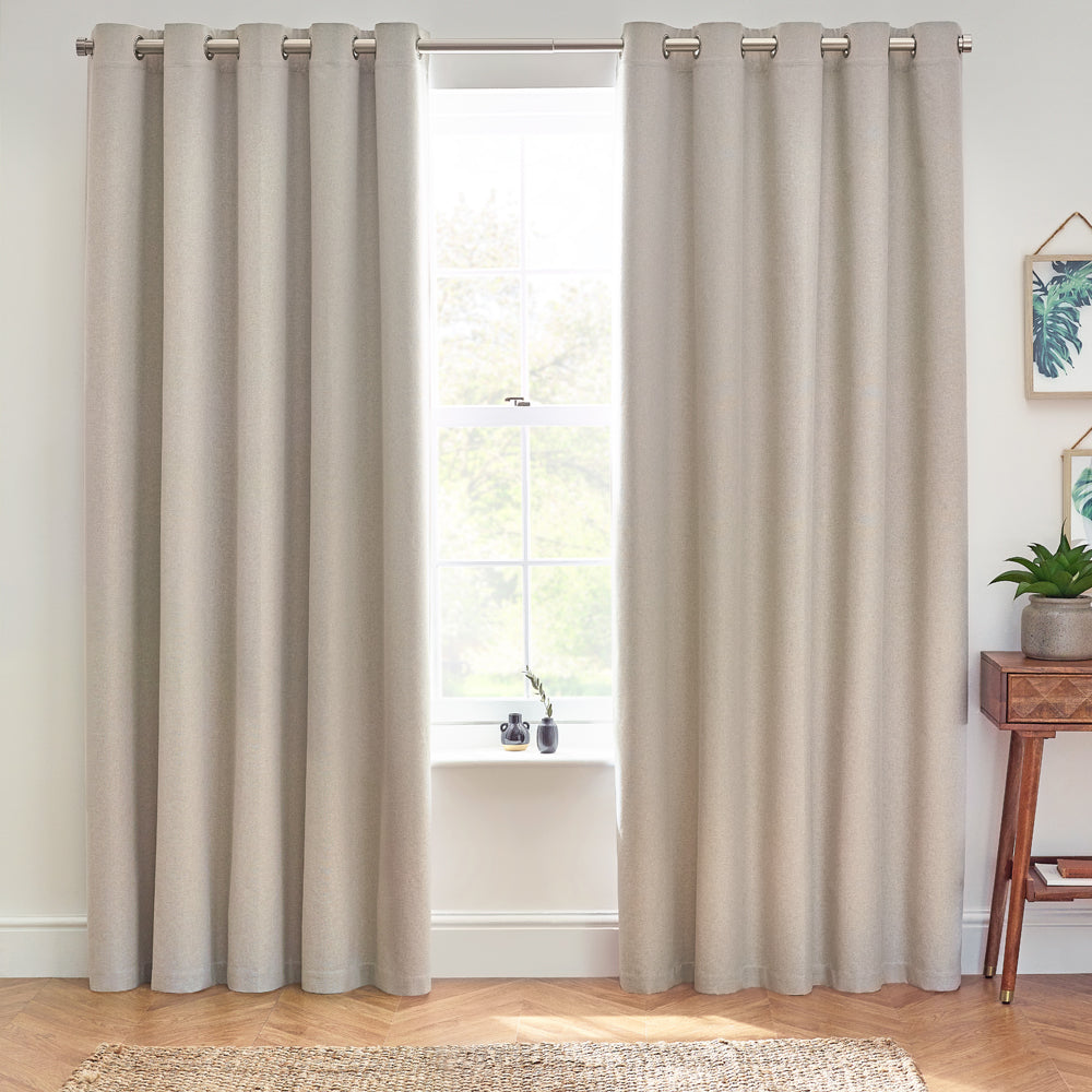 Dawn Textured Blackout Eyelet Curtains
