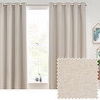 Dawn Textured Blackout Eyelet Curtains