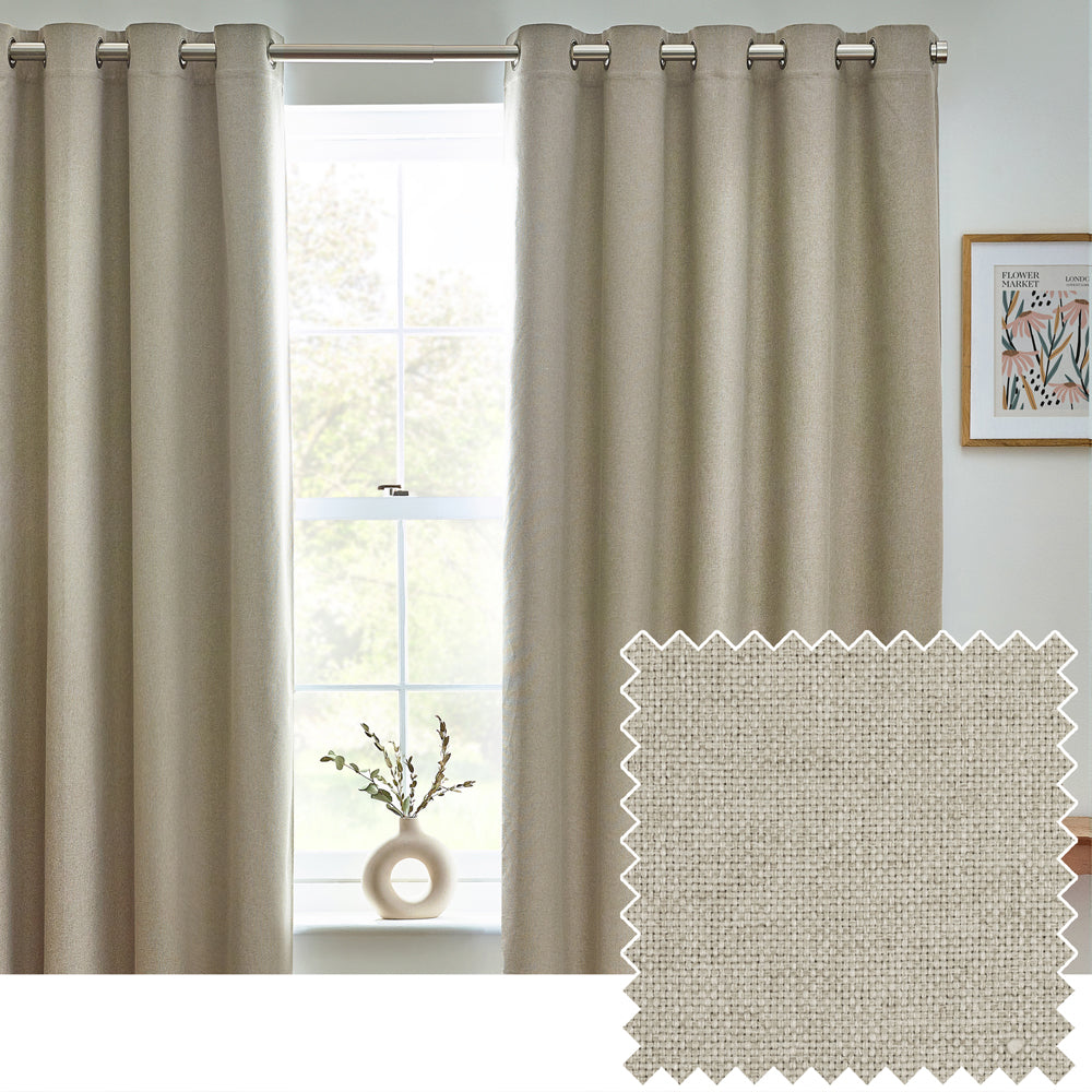 Dawn Textured Blackout Eyelet Curtains