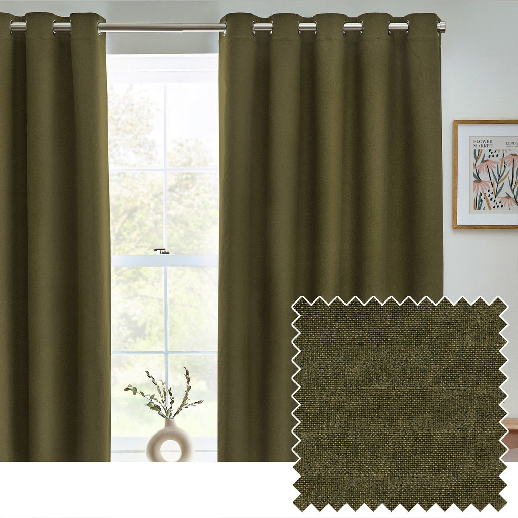 Dawn Textured Blackout Eyelet Curtains