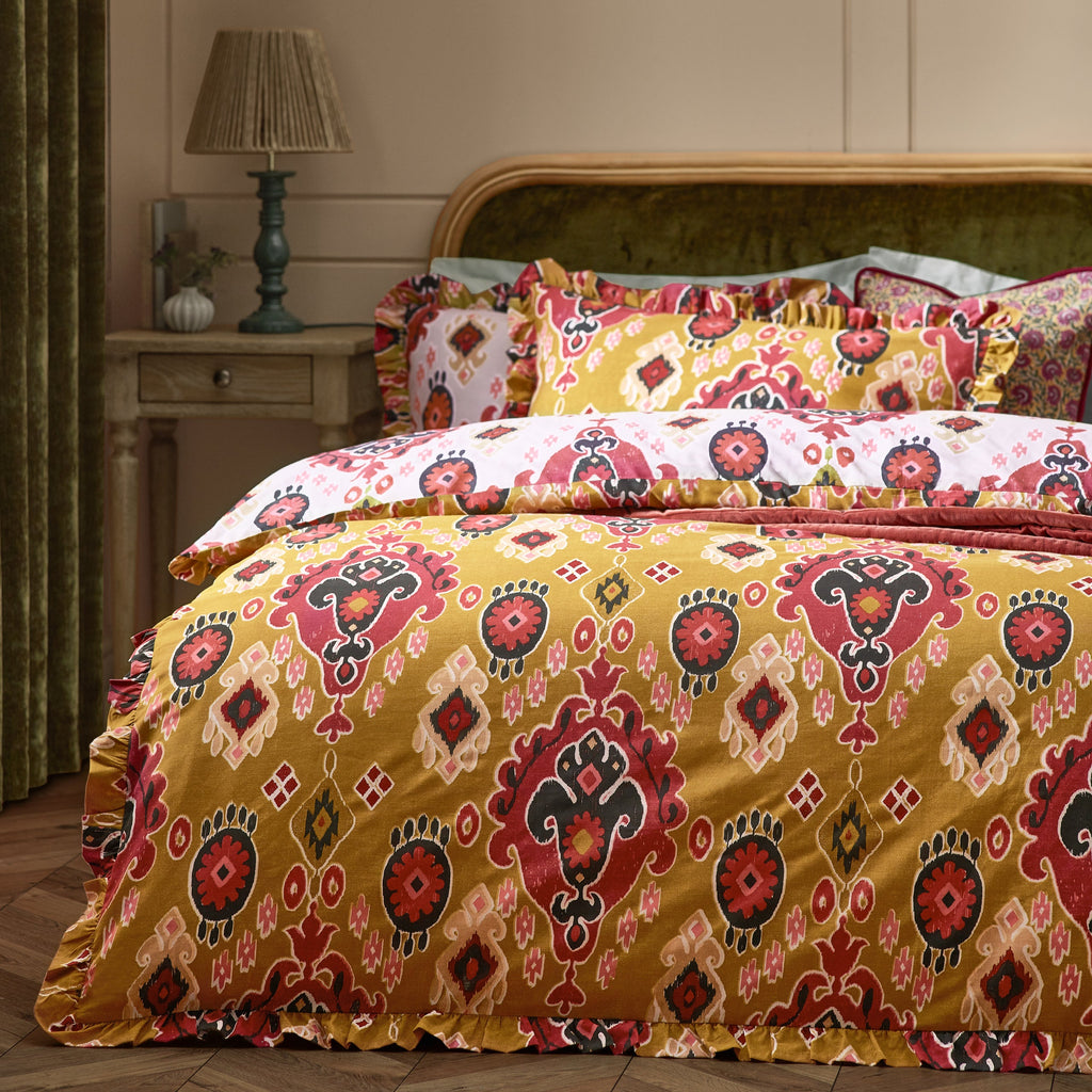 Dawson Ikat Reversible Duvet Cover Set