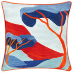 D'Azure Abstract Piped Cushion