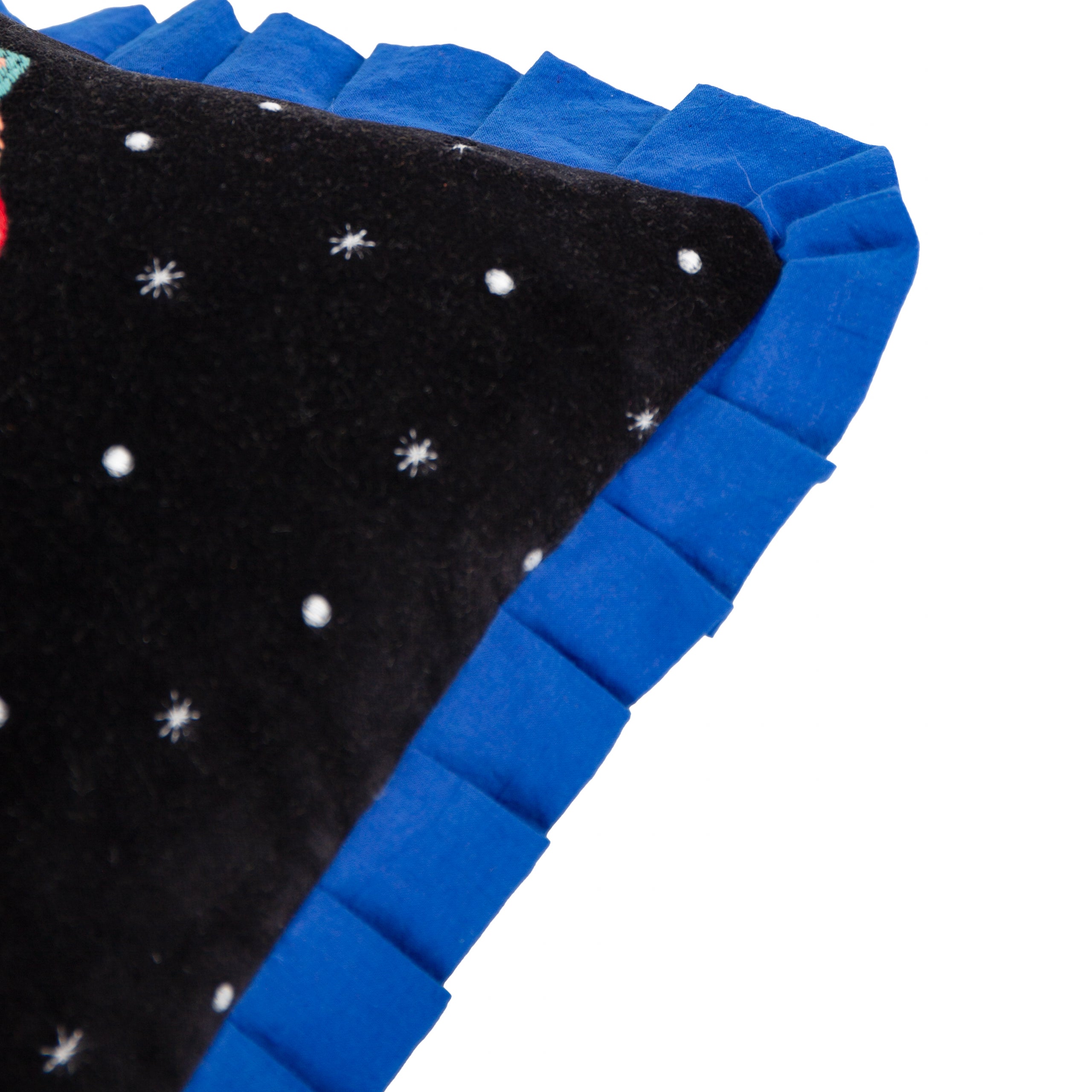 Darkling Beetles Embroidered Velvet Cushion