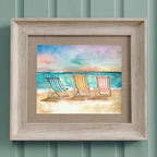 Deck Chair Framed Print