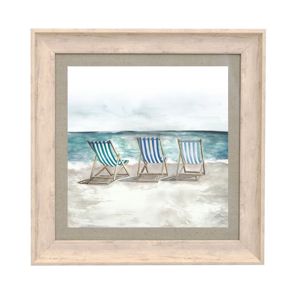 Deck Chair Framed Print