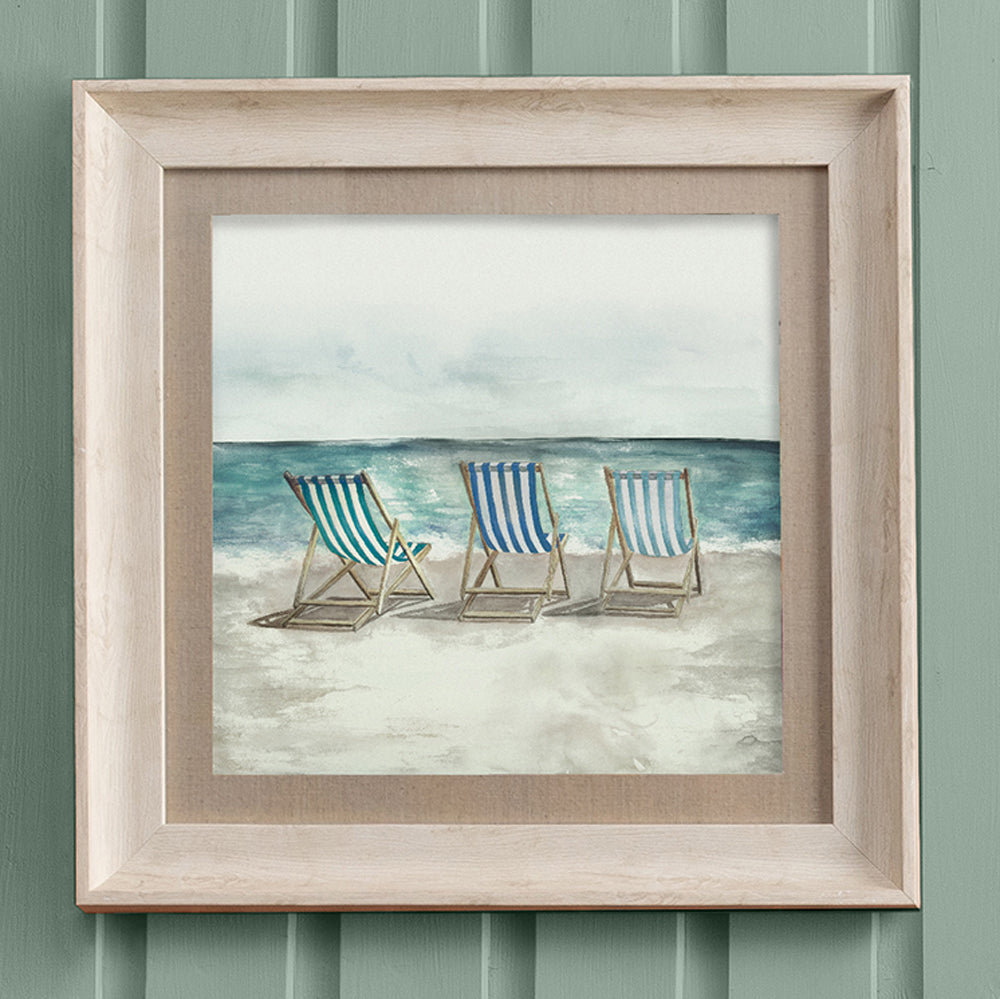 Deck Chair Framed Print