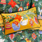 Deck The Halls Baubles Rectangular Cushion