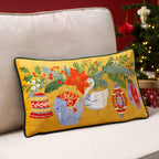 Deck The Halls Baubles Rectangular Cushion